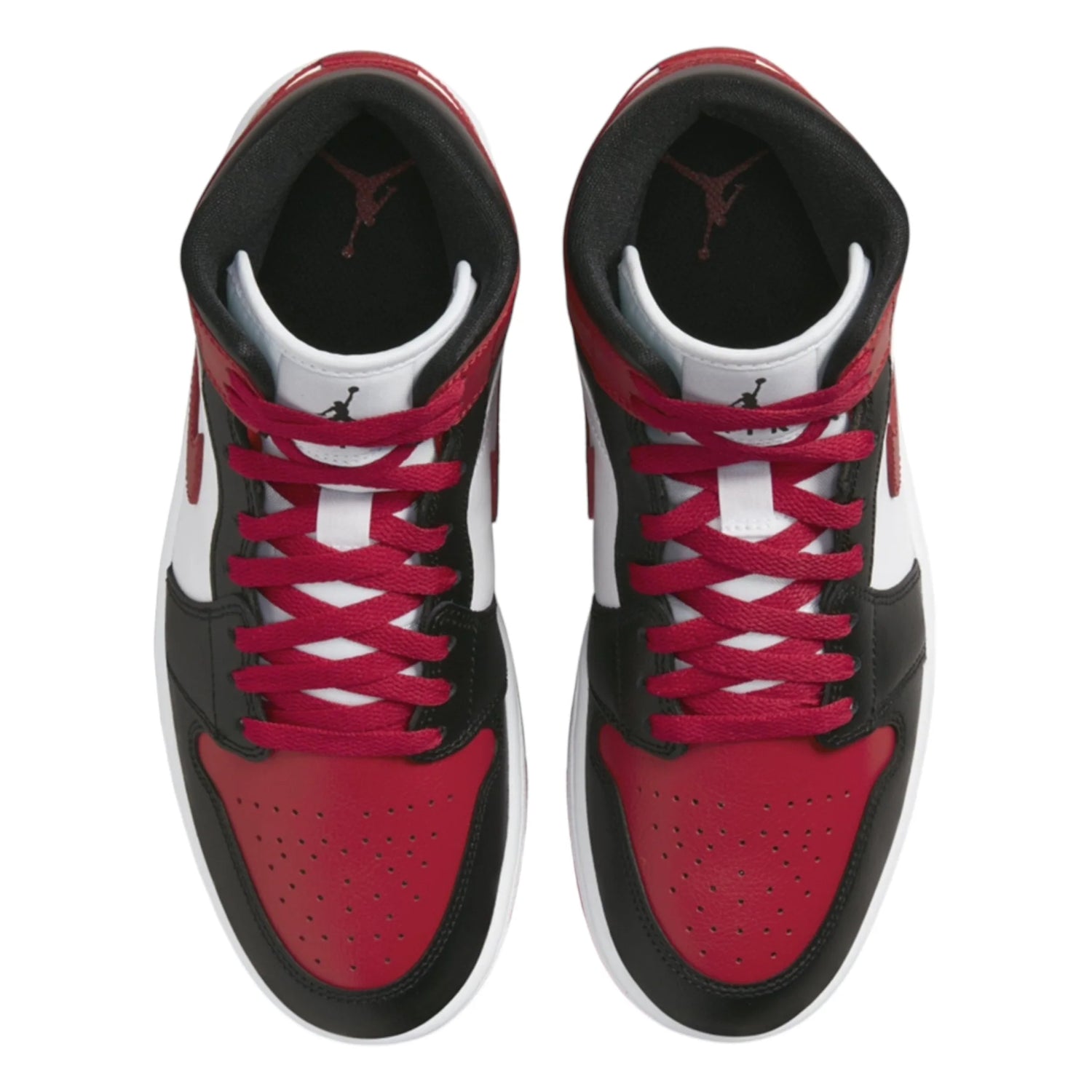 JORDAN 1 MID BLACK TOE