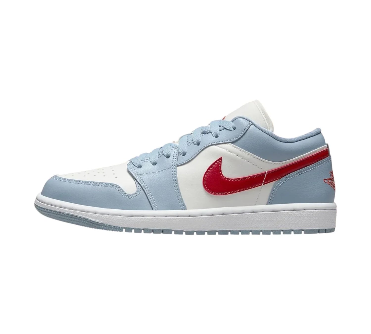 JORDAN 1 LOW BLUE WHISPER DUNE RED