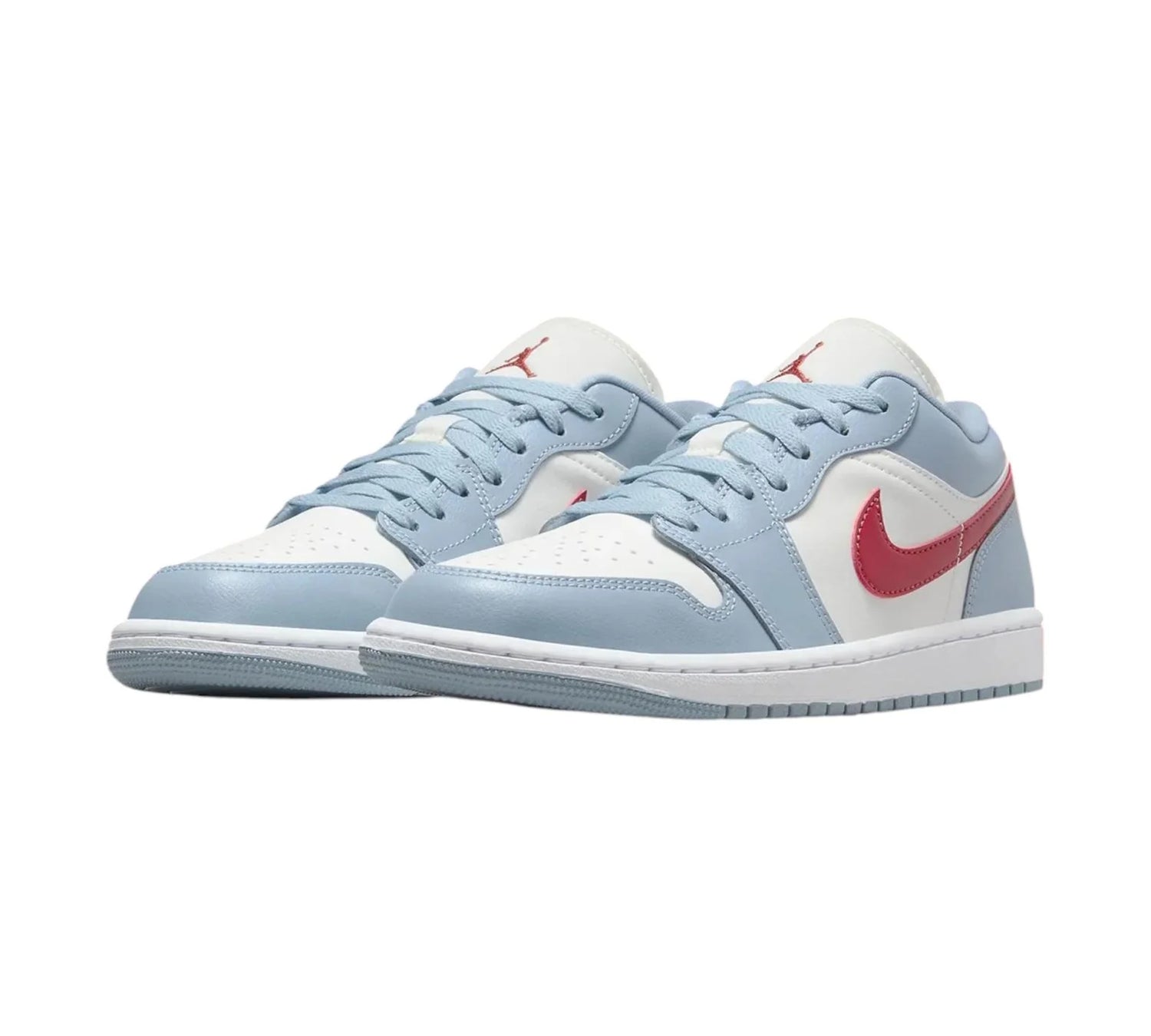 JORDAN 1 LOW BLUE WHISPER DUNE RED