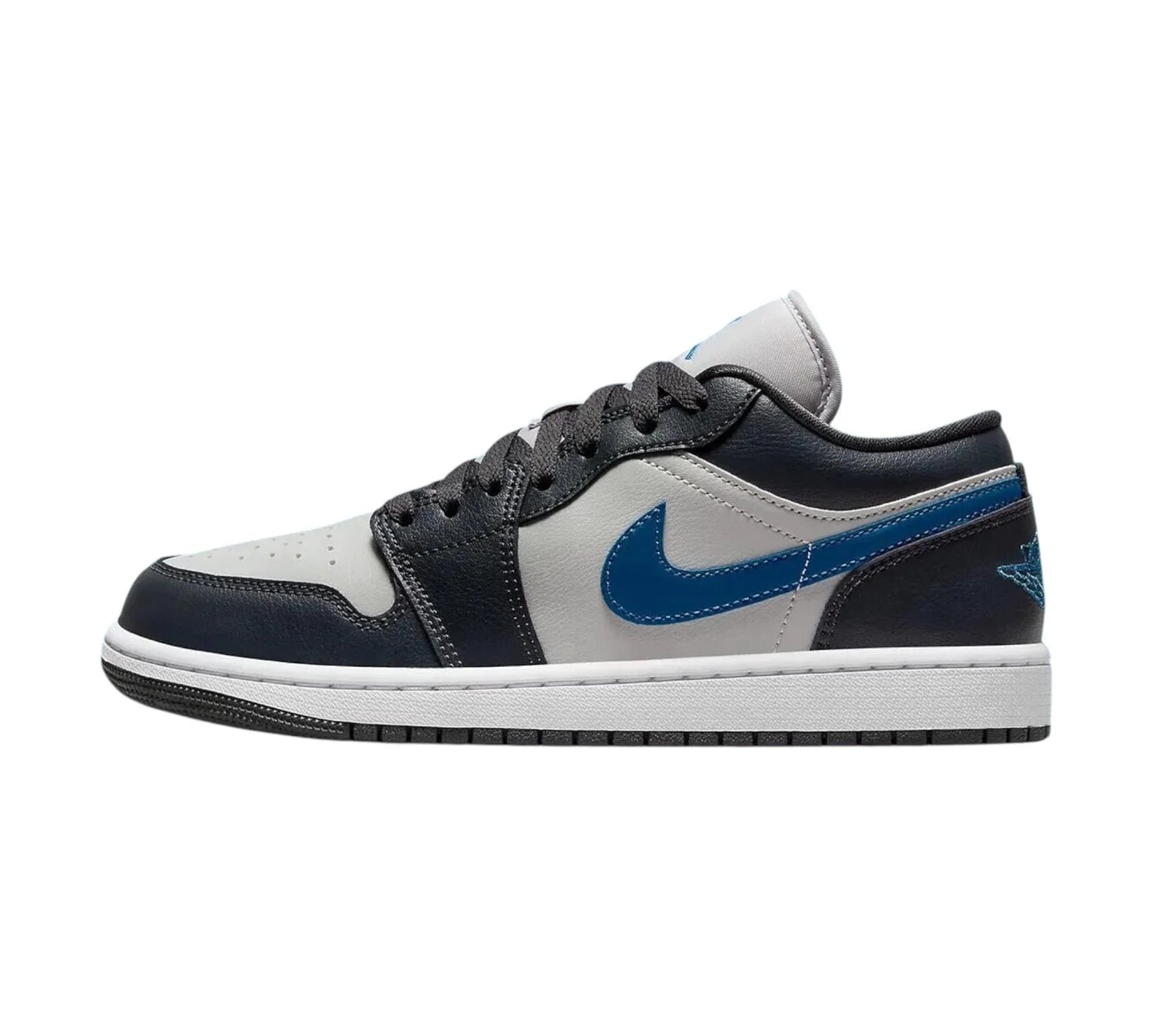 JORDAN 1 LOW ANTHRACITE INDUSTRIAL BLUE