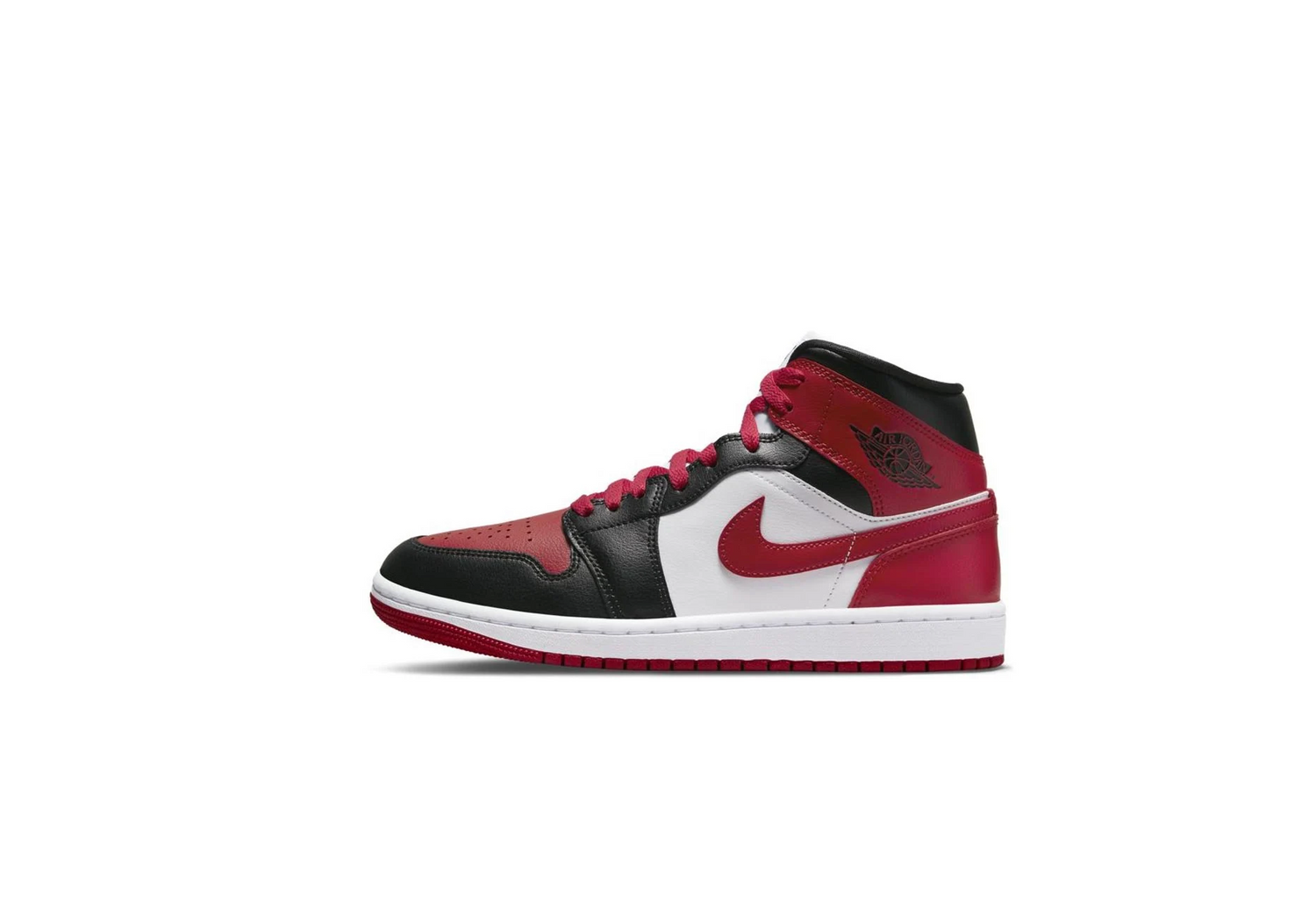 JORDAN 1 MID BLACK TOE